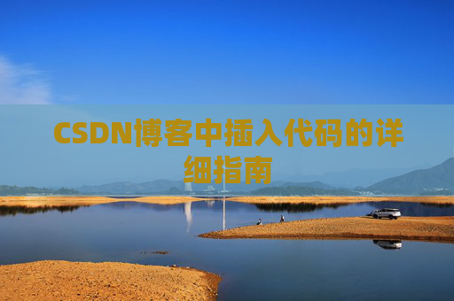 CSDN博客中插入代码的详细指南